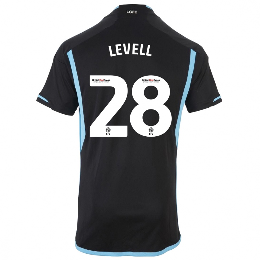 Kids Football Kirstie Levell #28 Black Away Jersey 2023/24 T-Shirt Canada