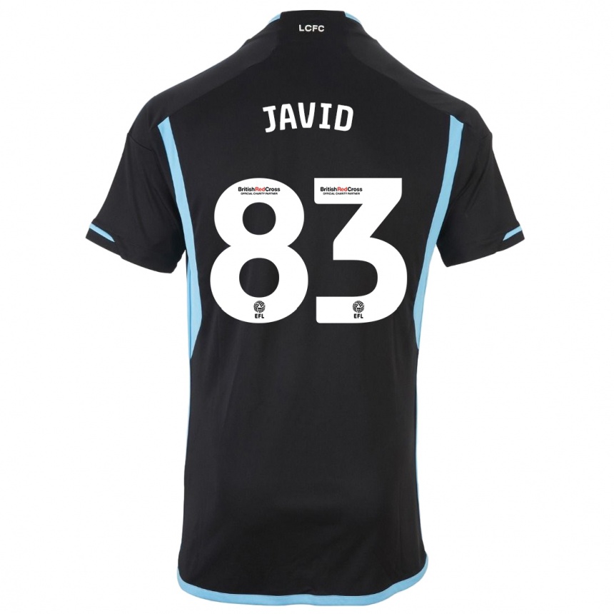 Kids Football Abdullah Javid #83 Black Away Jersey 2023/24 T-Shirt Canada