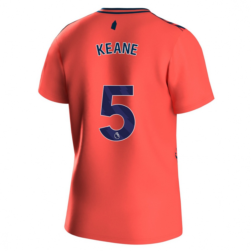 Enfant Football Maillot Michael Keane #5 Corail Tenues Extérieur 2023/24 Canada