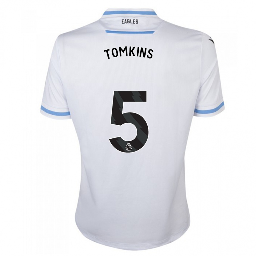 Kids Football James Tomkins #5 White Away Jersey 2023/24 T-Shirt Canada