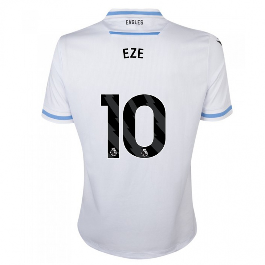 Kids Football Eberechi Eze #10 White Away Jersey 2023/24 T-Shirt Canada