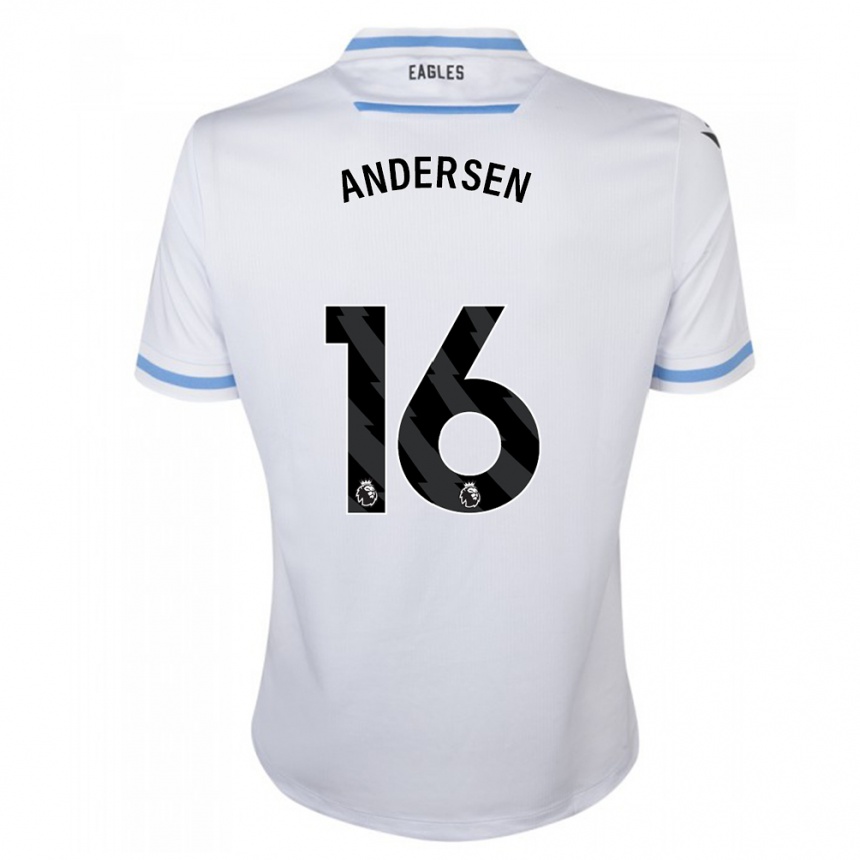 Enfant Football Maillot Joachim Andersen #16 Blanc Tenues Extérieur 2023/24 Canada