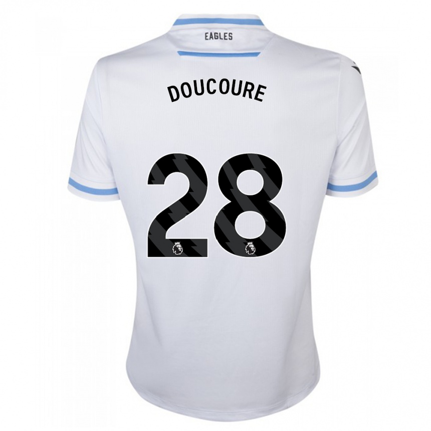 Kids Football Cheick Doucouré #28 White Away Jersey 2023/24 T-Shirt Canada