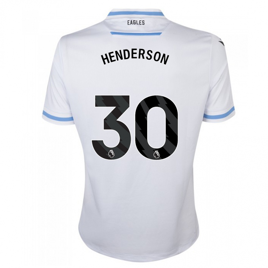 Kids Football Dean Henderson #30 White Away Jersey 2023/24 T-Shirt Canada