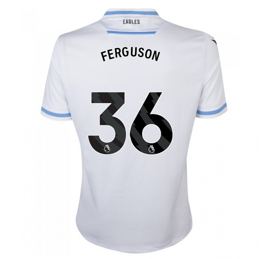 Kids Football Nathan Ferguson #36 White Away Jersey 2023/24 T-Shirt Canada