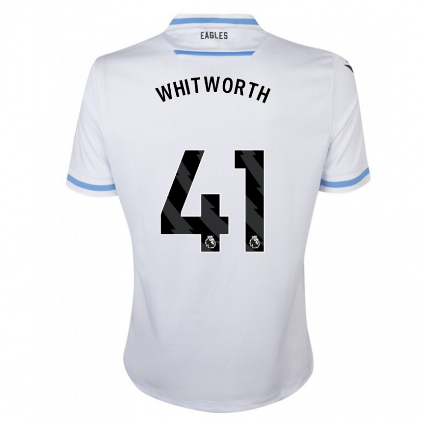 Kids Football Joe Whitworth #41 White Away Jersey 2023/24 T-Shirt Canada