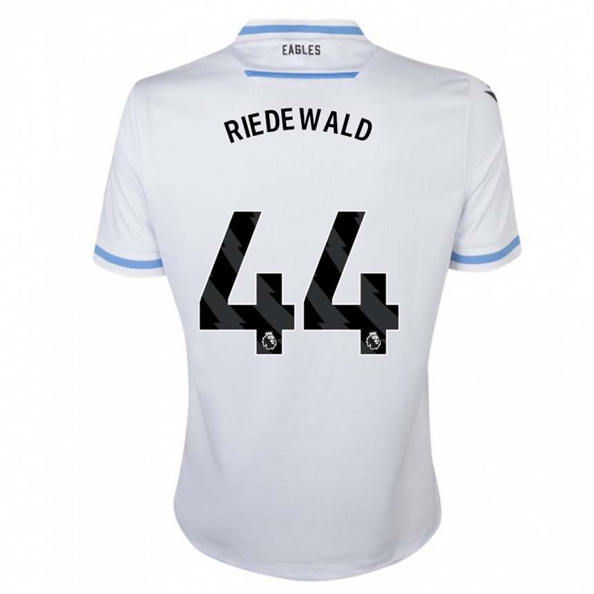 Kids Football Jairo Riedewald #44 White Away Jersey 2023/24 T-Shirt Canada