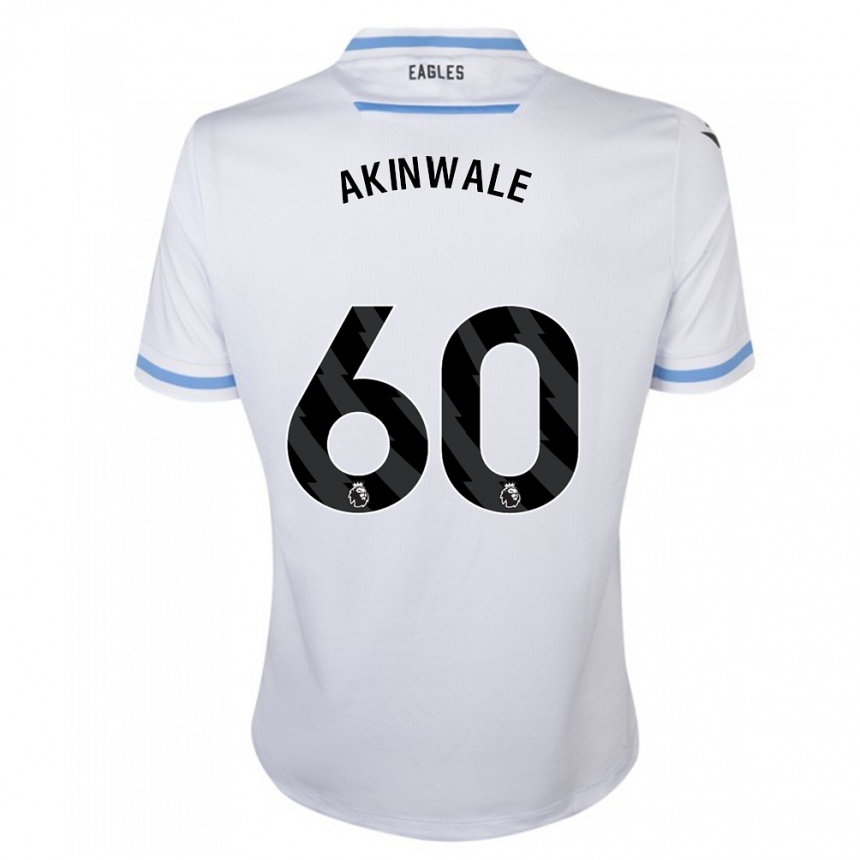 Kids Football Victor Akinwale #60 White Away Jersey 2023/24 T-Shirt Canada