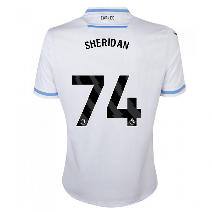 Kids Football Joe Sheridan #74 White Away Jersey 2023/24 T-Shirt Canada