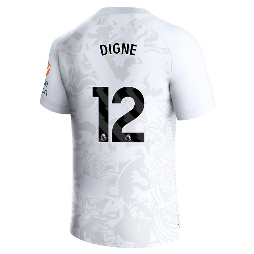 Enfant Football Maillot Lucas Digne #12 Blanc Tenues Extérieur 2023/24 Canada