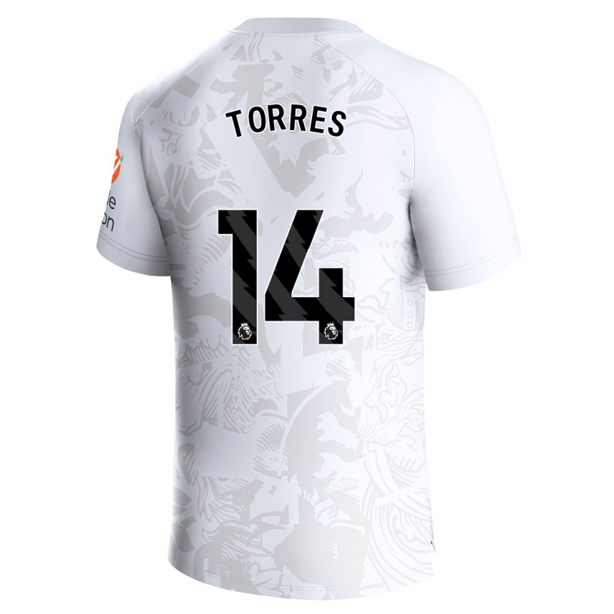 Kids Football Pau Torres #14 White Away Jersey 2023/24 T-Shirt Canada