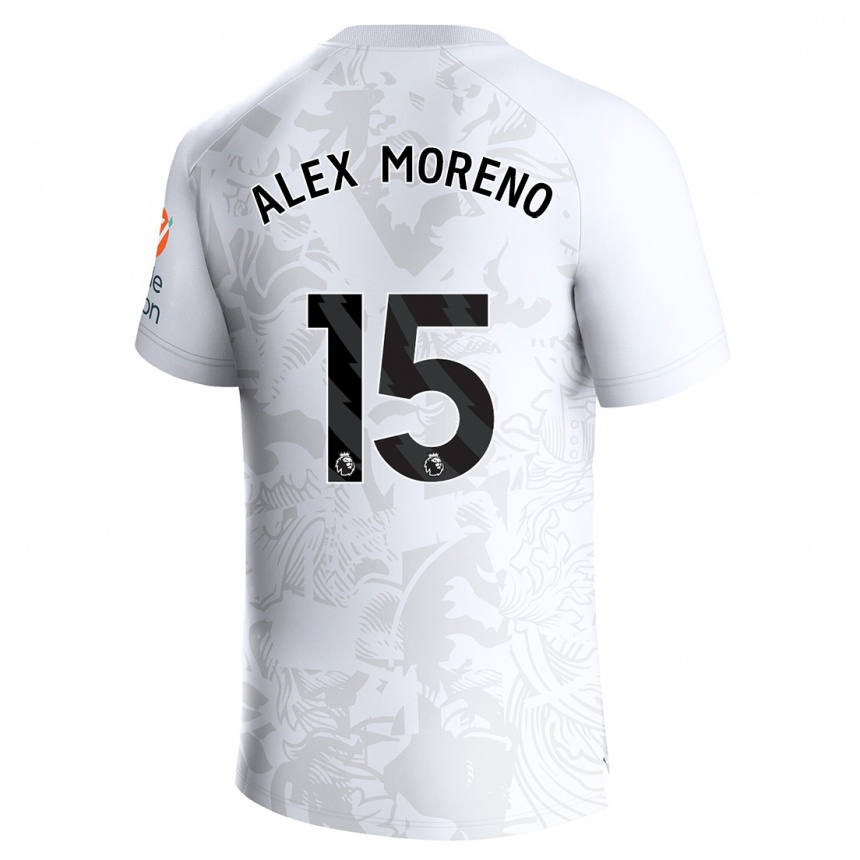 Enfant Football Maillot Álex Moreno #15 Blanc Tenues Extérieur 2023/24 Canada