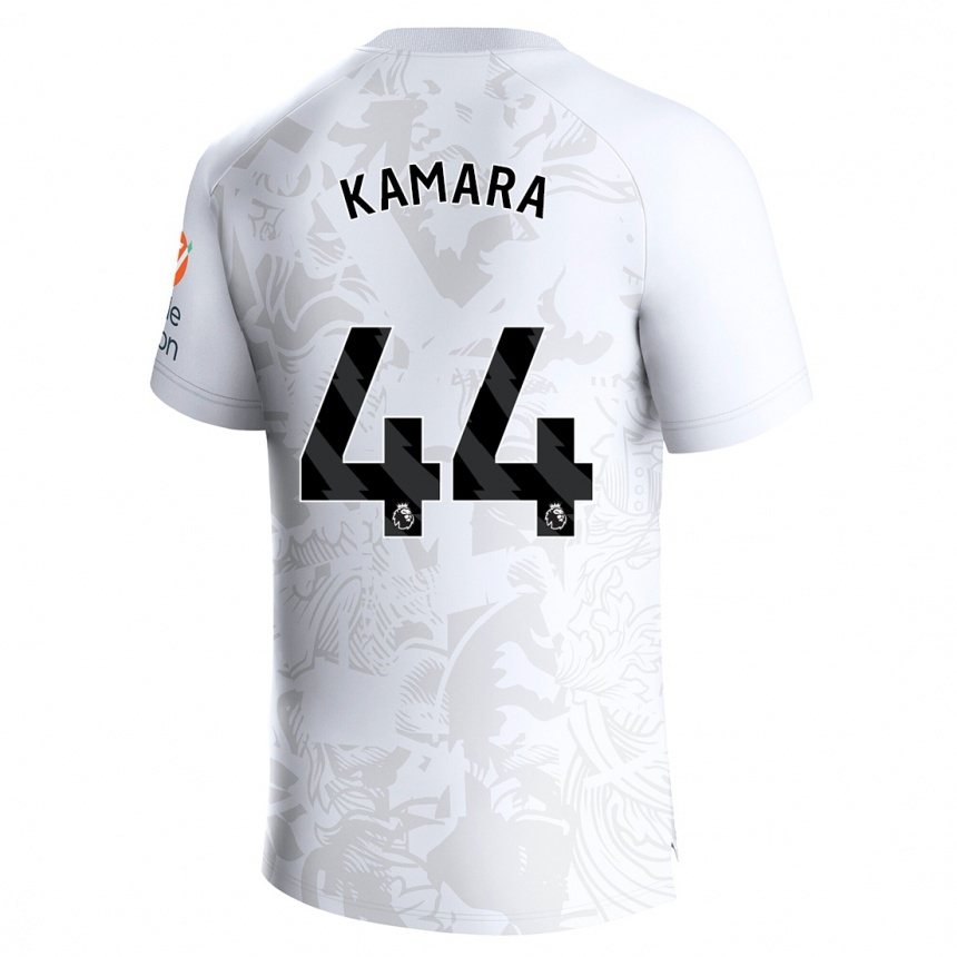 Enfant Football Maillot Boubacar Kamara #44 Blanc Tenues Extérieur 2023/24 Canada