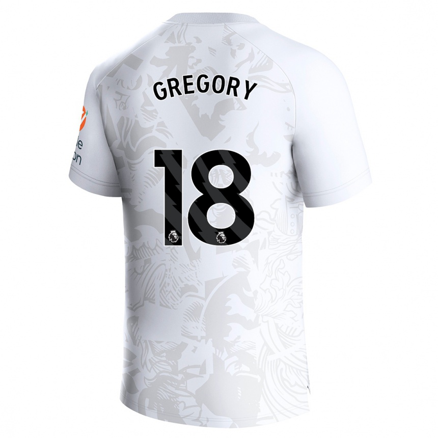 Enfant Football Maillot Freya Gregory #18 Blanc Tenues Extérieur 2023/24 Canada