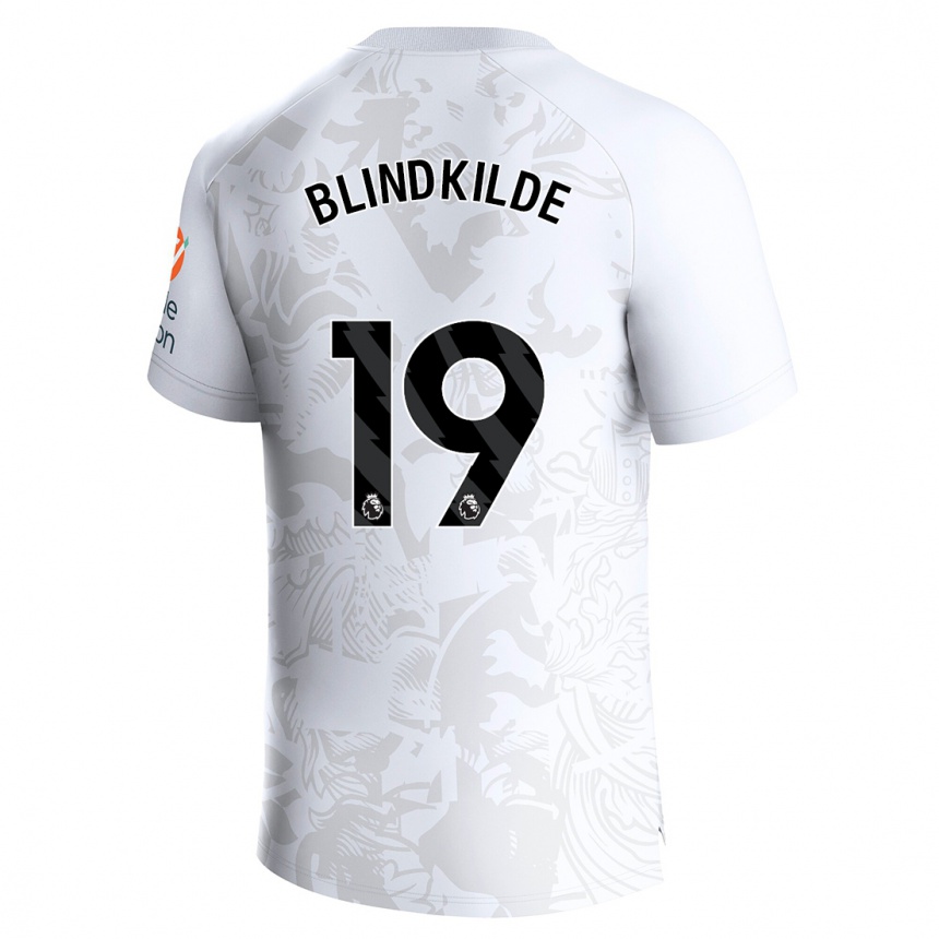 Enfant Football Maillot Laura Blindkilde #19 Blanc Tenues Extérieur 2023/24 Canada