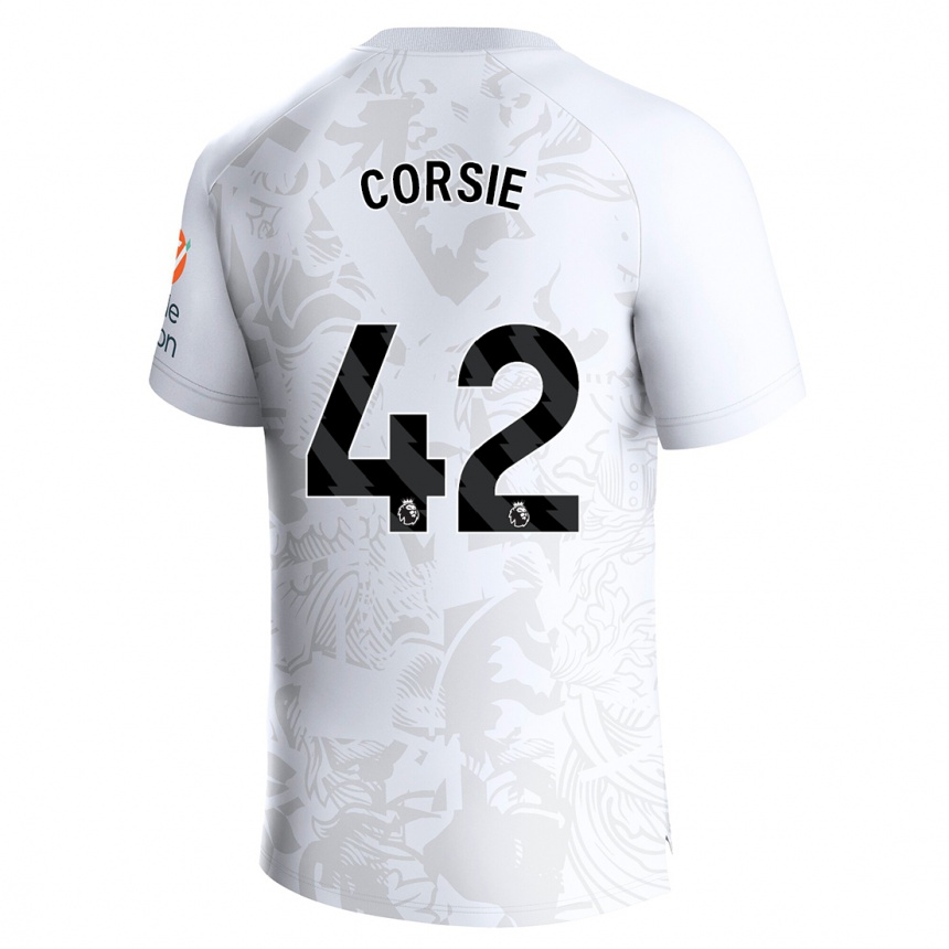 Kids Football Rachel Corsie #42 White Away Jersey 2023/24 T-Shirt Canada