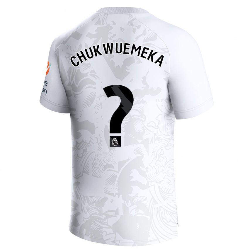 Kids Football Caleb Chukwuemeka #0 White Away Jersey 2023/24 T-Shirt Canada