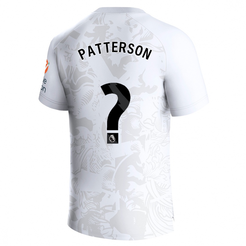 Kids Football Travis Patterson #0 White Away Jersey 2023/24 T-Shirt Canada