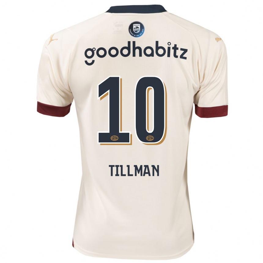 Enfant Football Maillot Malik Tillman #10 Blanc Cassé Tenues Extérieur 2023/24 Canada