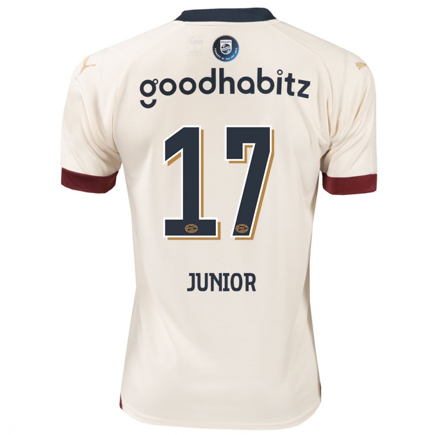 Enfant Football Maillot Mauro Júnior #17 Blanc Cassé Tenues Extérieur 2023/24 Canada