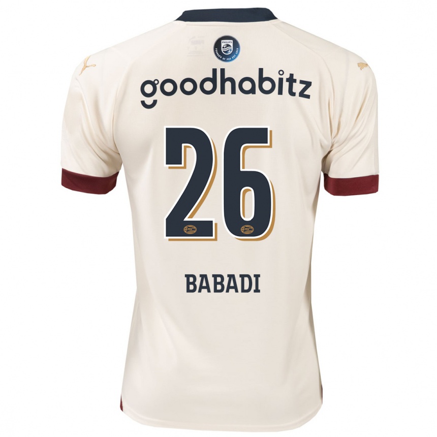 Kids Football Isaac Babadi #26 Off-White Away Jersey 2023/24 T-Shirt Canada