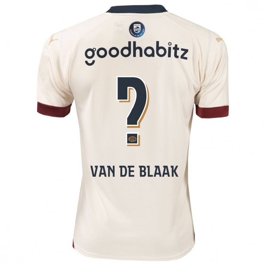 Kids Football Emmanuel Van De Blaak #0 Off-White Away Jersey 2023/24 T-Shirt Canada