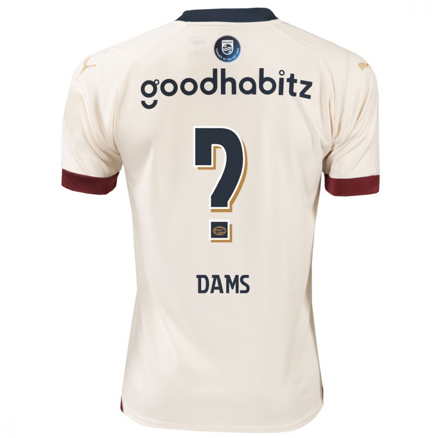 Enfant Football Maillot Matteo Dams #0 Blanc Cassé Tenues Extérieur 2023/24 Canada