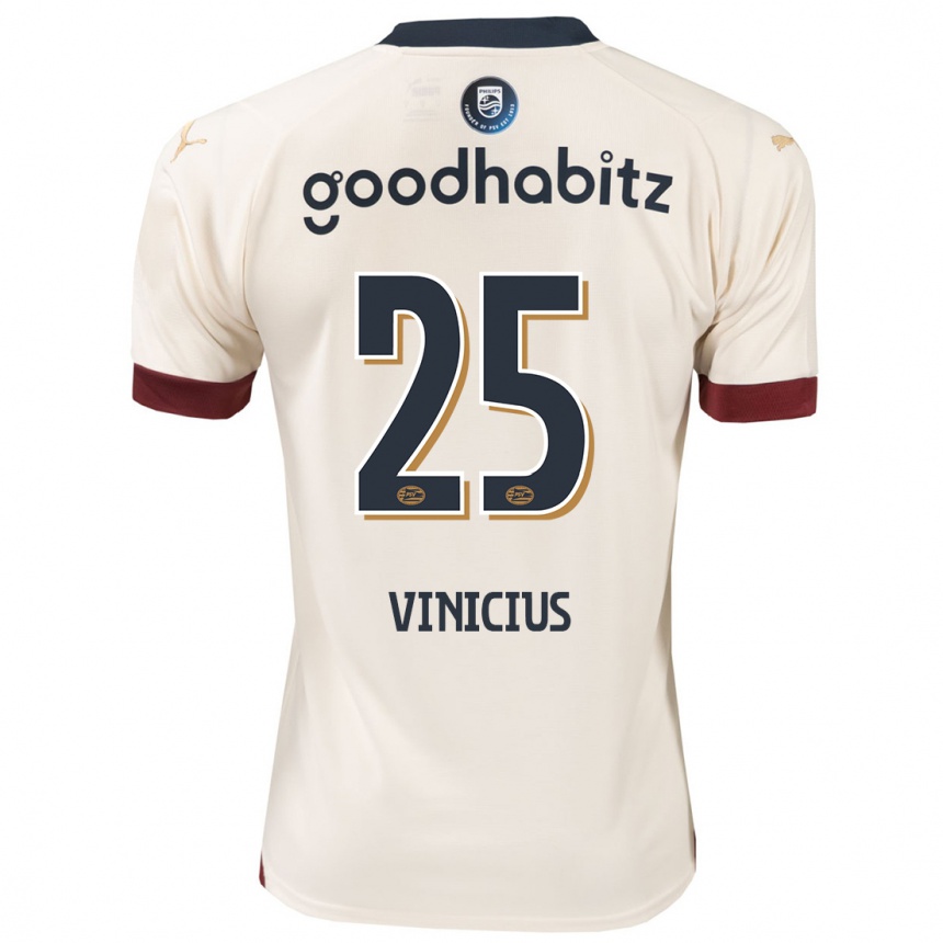 Enfant Football Maillot Carlos Vinicius #25 Blanc Cassé Tenues Extérieur 2023/24 Canada