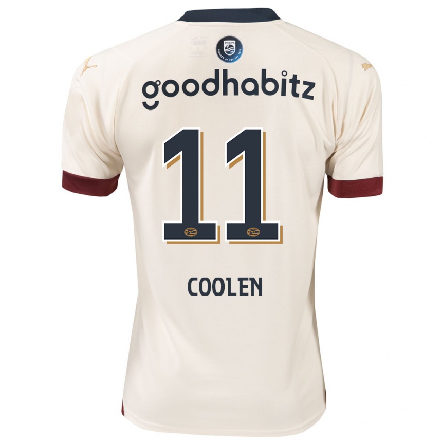 Enfant Football Maillot Nadia Coolen #11 Blanc Cassé Tenues Extérieur 2023/24 Canada