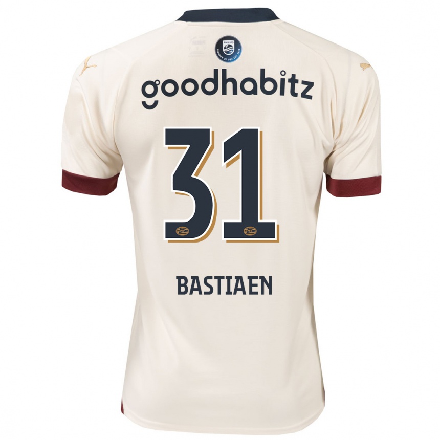 Kids Football Femke Bastiaen #31 Off-White Away Jersey 2023/24 T-Shirt Canada