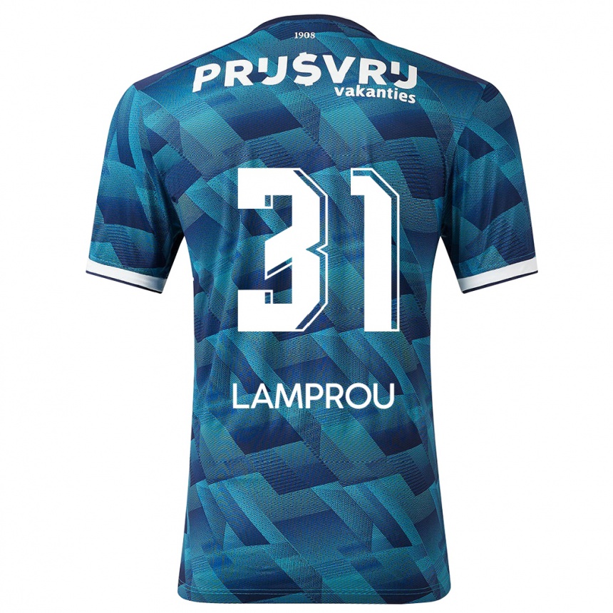 Enfant Football Maillot Kostas Lamprou #31 Bleu Tenues Extérieur 2023/24 Canada