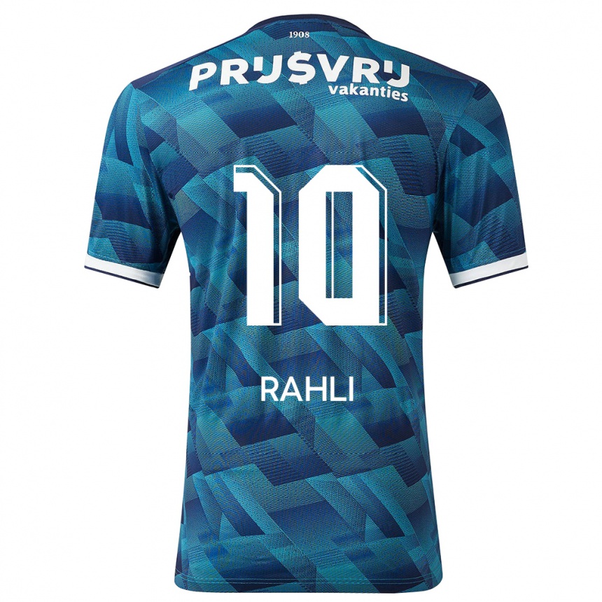 Enfant Football Maillot Khalid Rahli #10 Bleu Tenues Extérieur 2023/24 Canada