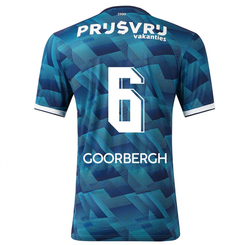 Kids Football Cheyenne Van Den Goorbergh #6 Blue Away Jersey 2023/24 T-Shirt Canada