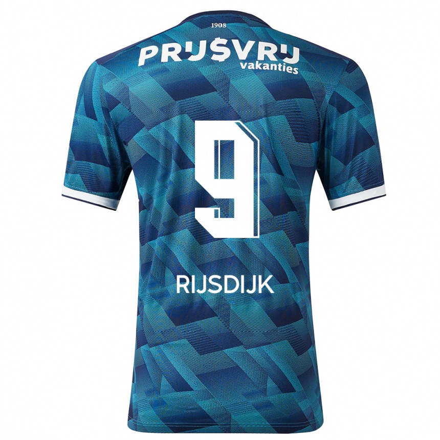 Kids Football Pia Rijsdijk #9 Blue Away Jersey 2023/24 T-Shirt Canada