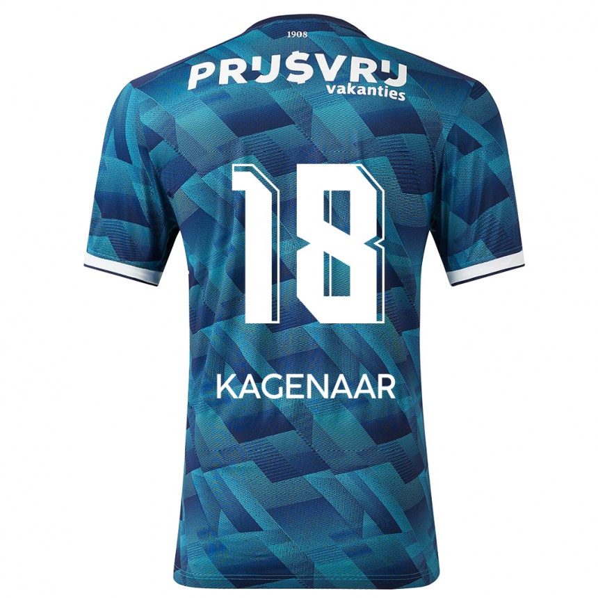 Enfant Football Maillot Isa Kagenaar #18 Bleu Tenues Extérieur 2023/24 Canada