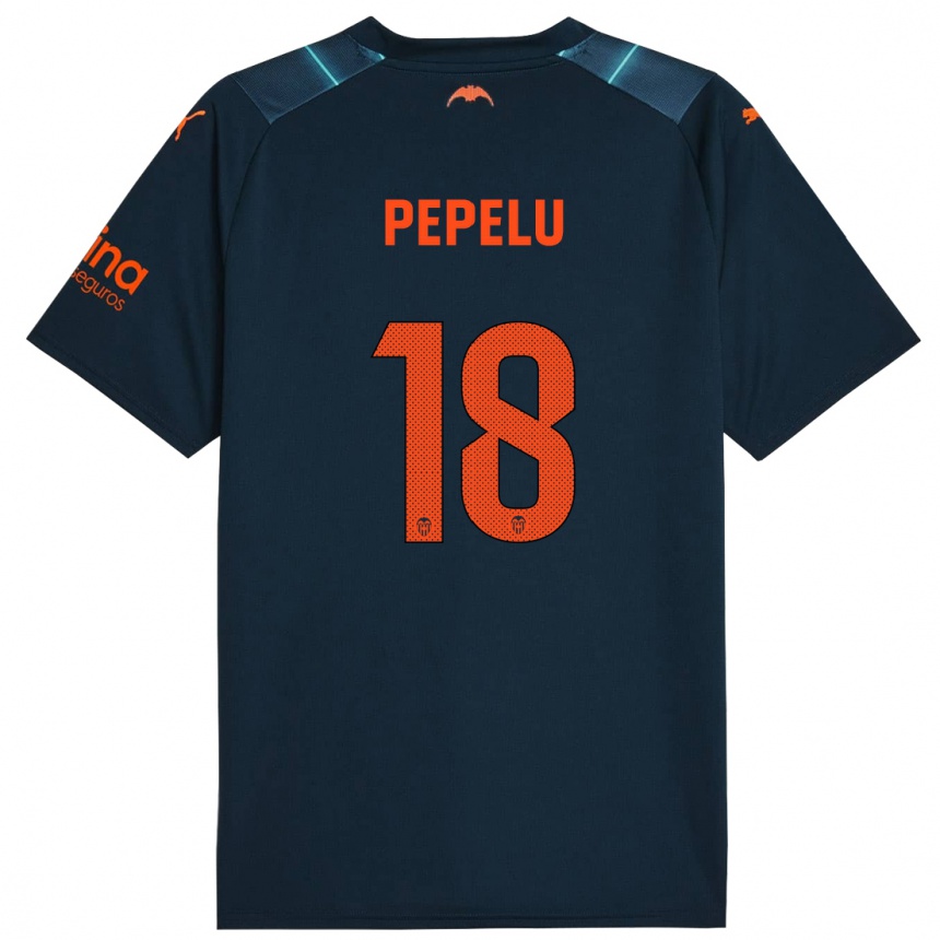 Kids Football Pepelu #18 Marine Blue Away Jersey 2023/24 T-Shirt Canada