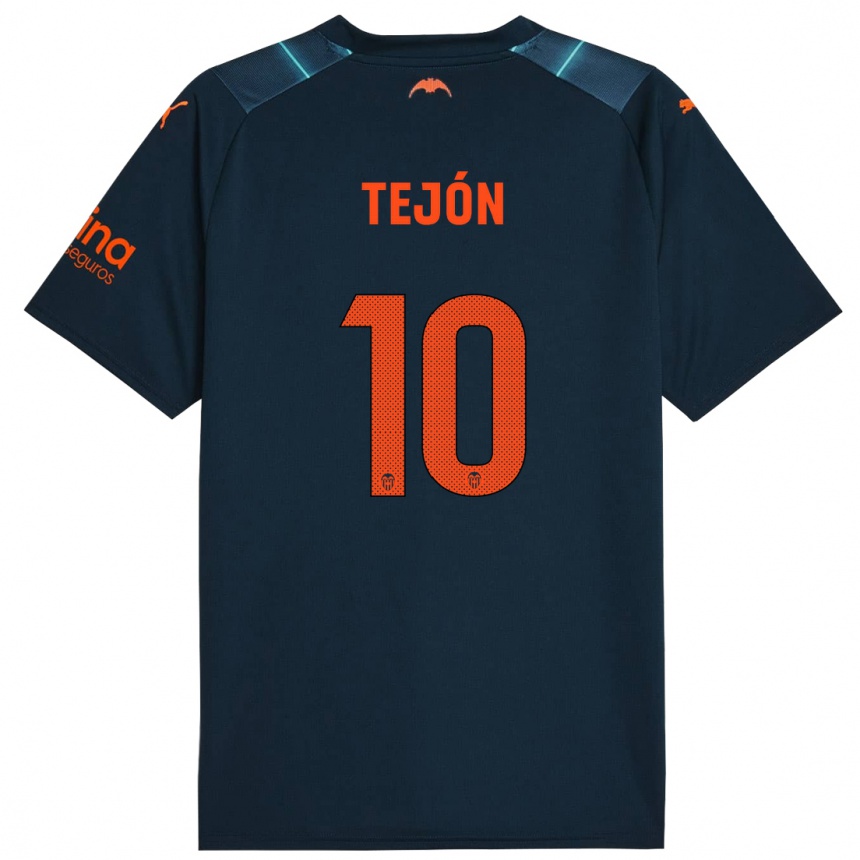 Kids Football Martín Tejón #10 Marine Blue Away Jersey 2023/24 T-Shirt Canada