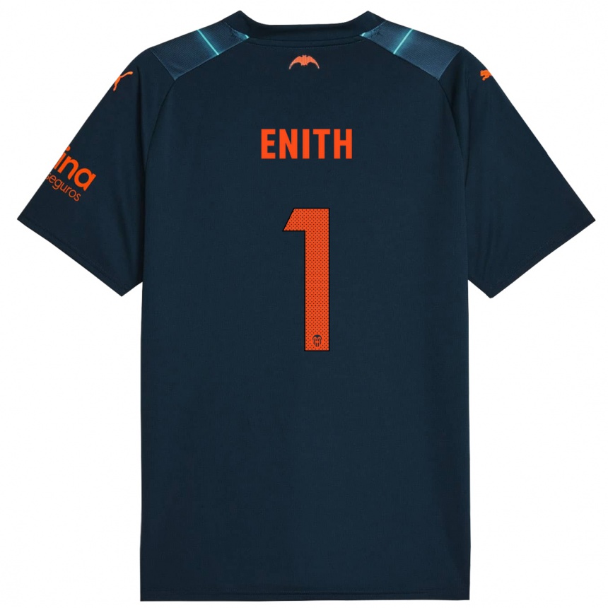 Kids Football Enith #1 Marine Blue Away Jersey 2023/24 T-Shirt Canada