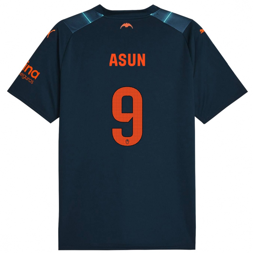 Kids Football Asun #9 Marine Blue Away Jersey 2023/24 T-Shirt Canada