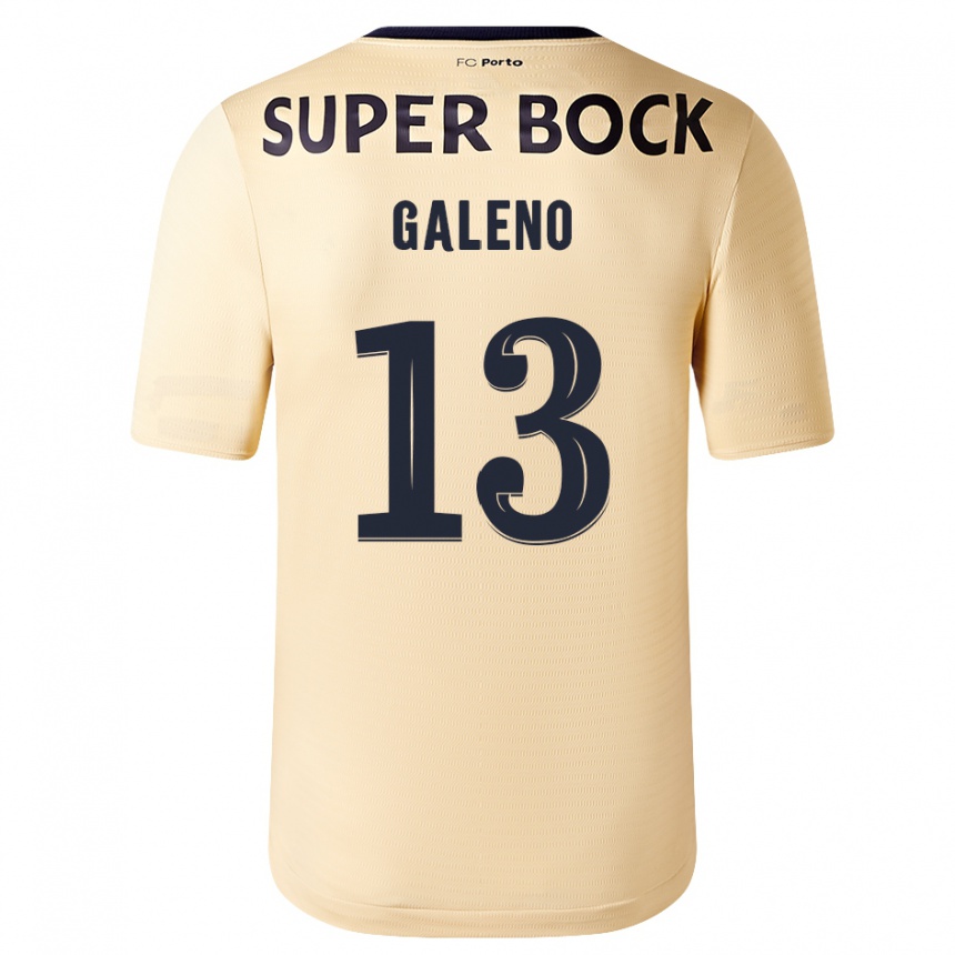 Enfant Football Maillot Galeno #13 Beige-Doré Tenues Extérieur 2023/24 Canada