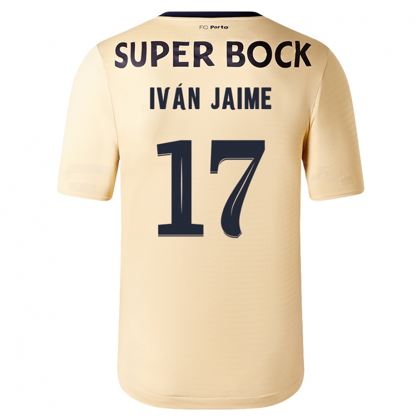 Enfant Football Maillot Iván Jaime #17 Beige-Doré Tenues Extérieur 2023/24 Canada