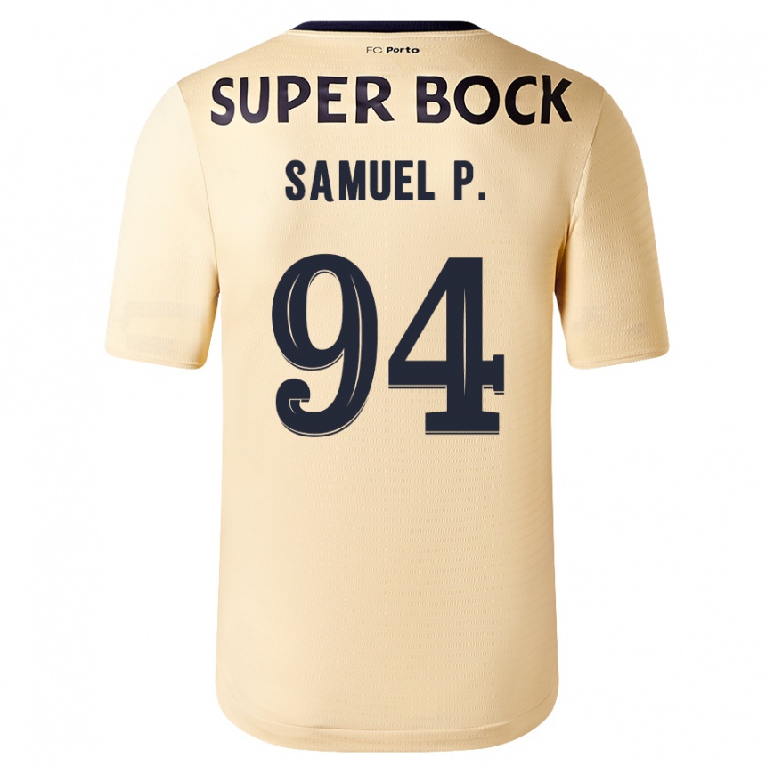 Enfant Football Maillot Samuel #94 Beige-Doré Tenues Extérieur 2023/24 Canada