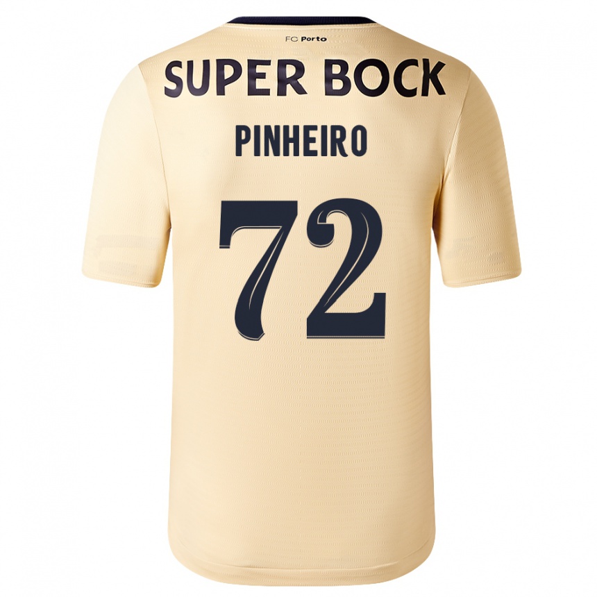 Enfant Football Maillot Rodrigo Pinheiro #72 Beige-Doré Tenues Extérieur 2023/24 Canada