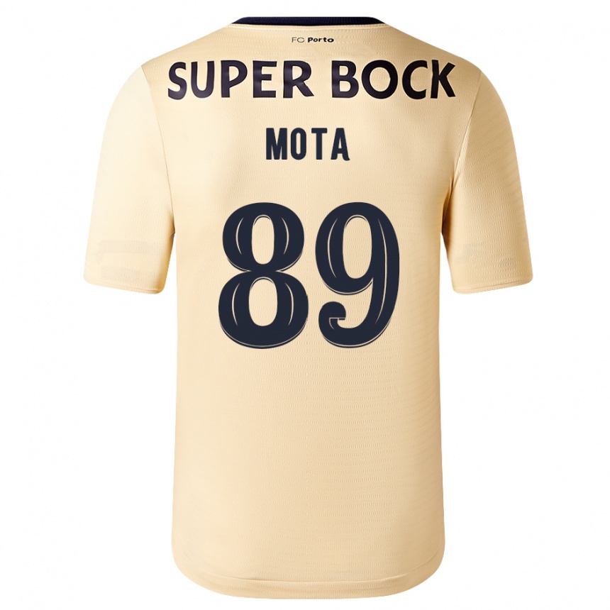 Kids Football Luís Mota #89 Beige-Golden Away Jersey 2023/24 T-Shirt Canada