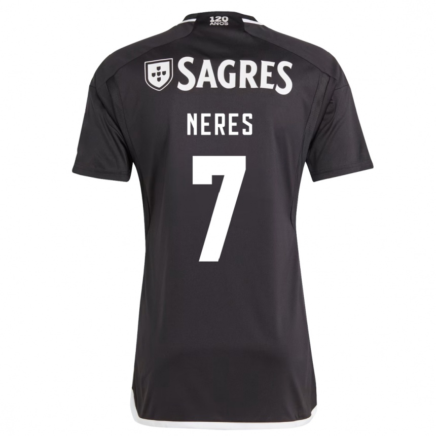 Enfant Football Maillot David Neres #7 Noir Tenues Extérieur 2023/24 Canada