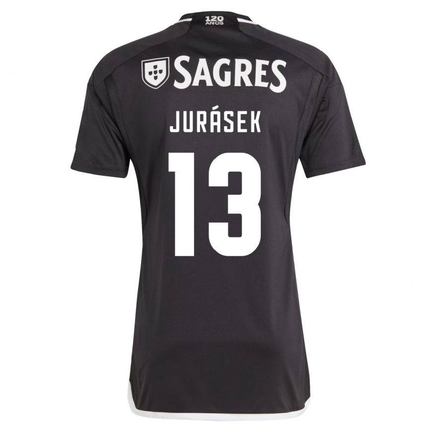 Kids Football David Jurásek #13 Black Away Jersey 2023/24 T-Shirt Canada