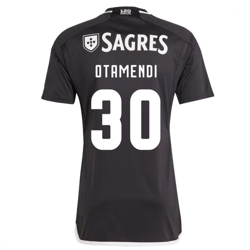 Kids Football Nicolás Otamendi #30 Black Away Jersey 2023/24 T-Shirt Canada