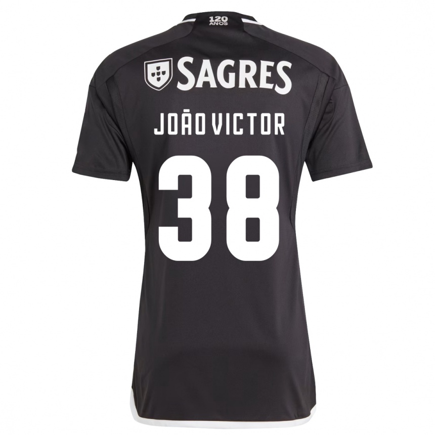 Kids Football João Victor #38 Black Away Jersey 2023/24 T-Shirt Canada