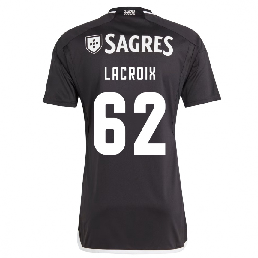 Kids Football Lenny Lacroix #62 Black Away Jersey 2023/24 T-Shirt Canada