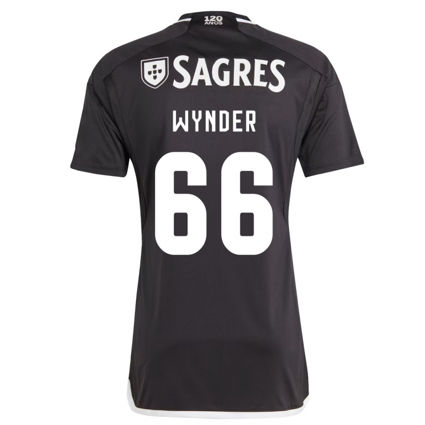 Kids Football Joshua Wynder #66 Black Away Jersey 2023/24 T-Shirt Canada